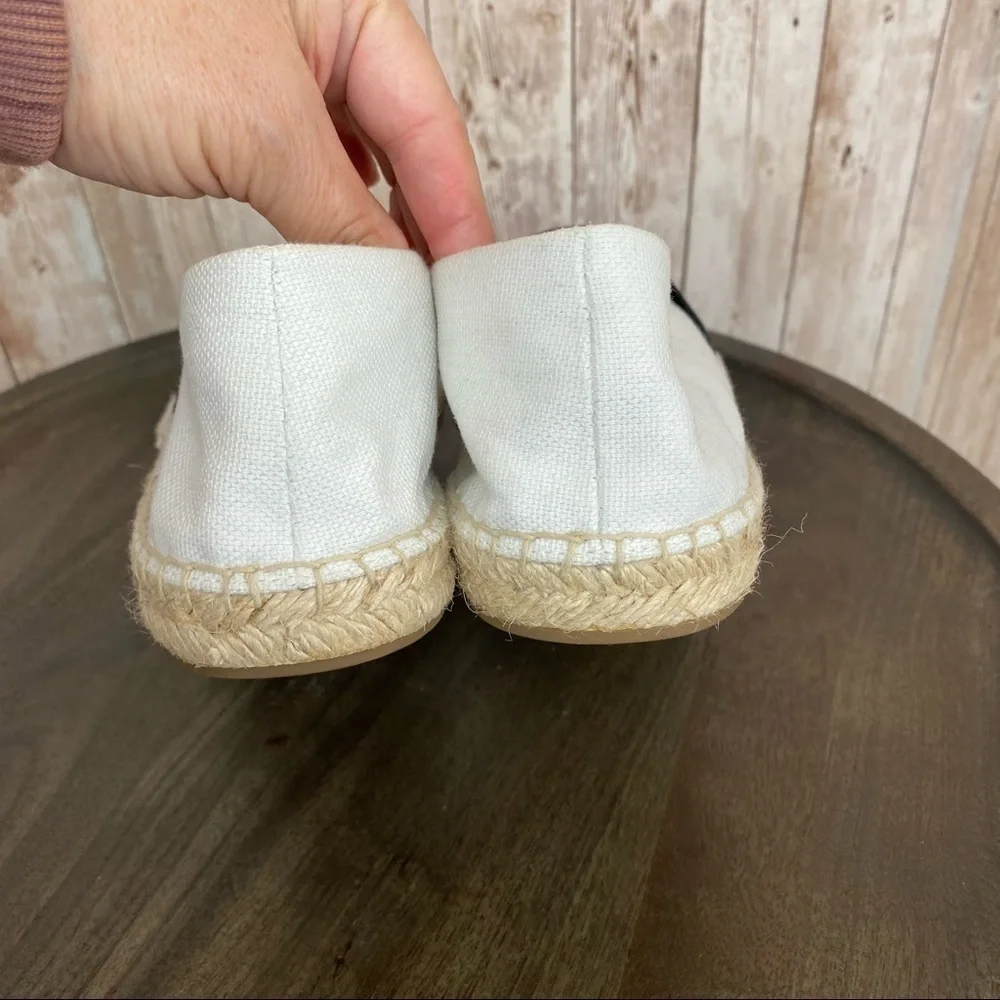 Michael Kors Zada Small Weave‎ Canvas Slip On Espadrille Size 6 Women
